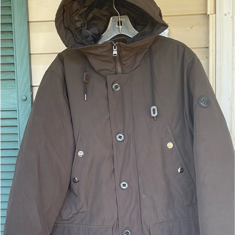 Michael Kors Black Goose Down Winter Puffer Coat Parka Men's